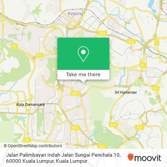 Jalan Palimbayan Indah Jalan Sungai Penchala 10, 60000 Kuala Lumpur map