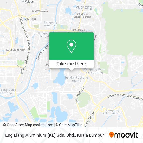 Peta Eng Liang Aluminium (KL) Sdn. Bhd.