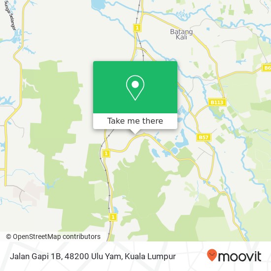 Peta Jalan Gapi 1B, 48200 Ulu Yam