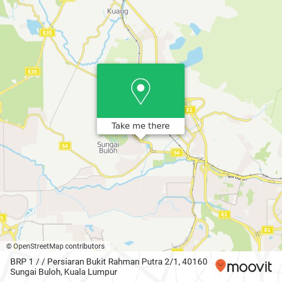 BRP 1 / / Persiaran Bukit Rahman Putra 2 / 1, 40160 Sungai Buloh map