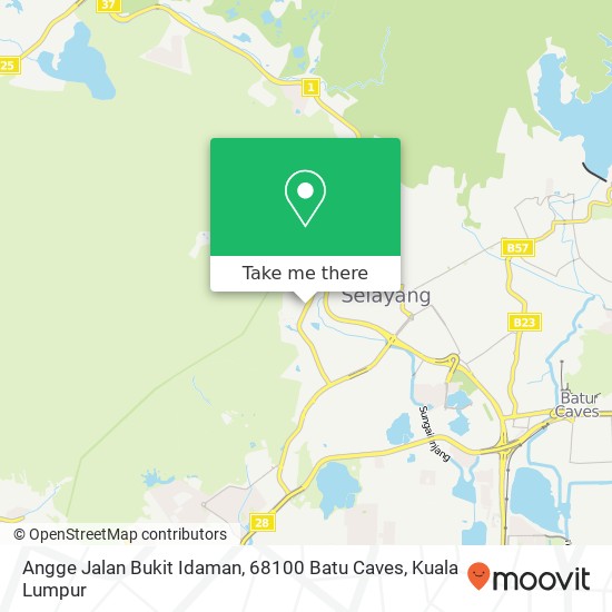 Angge Jalan Bukit Idaman, 68100 Batu Caves map