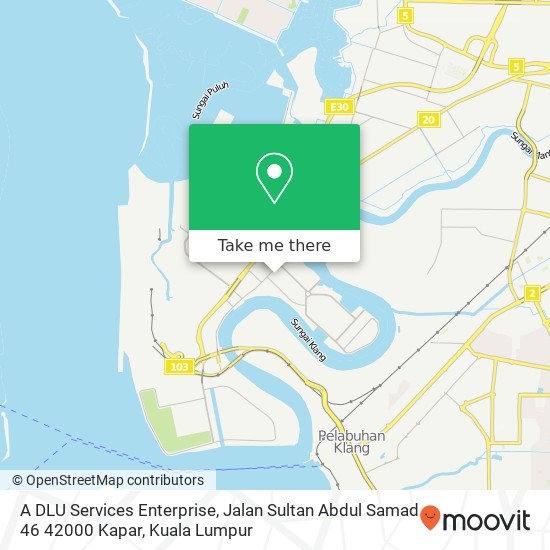 A DLU Services Enterprise, Jalan Sultan Abdul Samad 46 42000 Kapar map