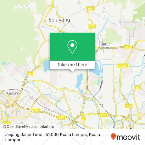 Peta Jinjang Jalan Timor, 52000 Kuala Lumpur