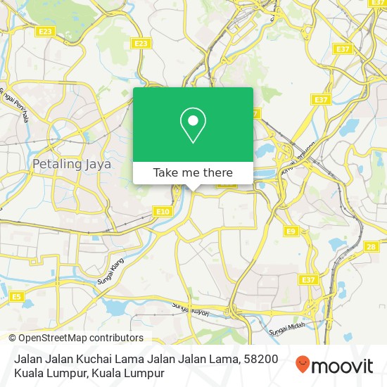Peta Jalan Jalan Kuchai Lama Jalan Jalan Lama, 58200 Kuala Lumpur