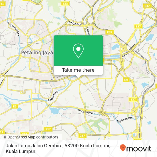 Peta Jalan Lama Jalan Gembira, 58200 Kuala Lumpur