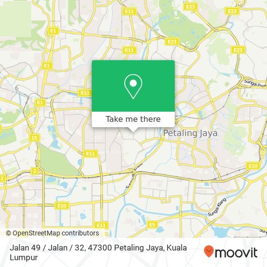 Peta Jalan 49 / Jalan / 32, 47300 Petaling Jaya