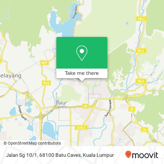 Jalan Sg 10 / 1, 68100 Batu Caves map