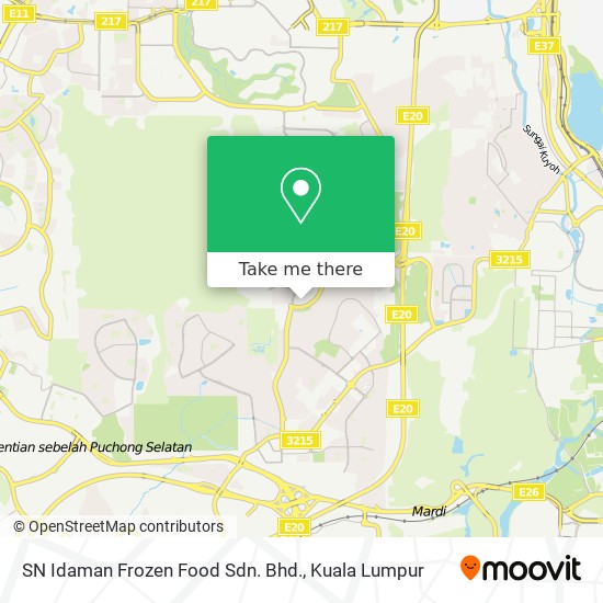 SN Idaman Frozen Food Sdn. Bhd. map