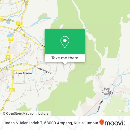 Indah 6 Jalan Indah 7, 68000 Ampang map