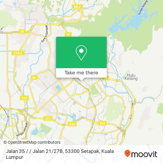 Peta Jalan 35 / / Jalan 21 / 27B, 53300 Setapak