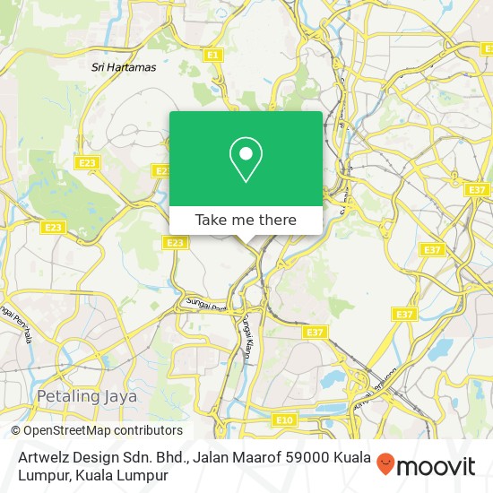 Artwelz Design Sdn. Bhd., Jalan Maarof 59000 Kuala Lumpur map
