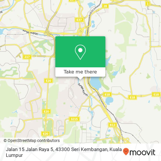 Jalan 15 Jalan Raya 5, 43300 Seri Kembangan map