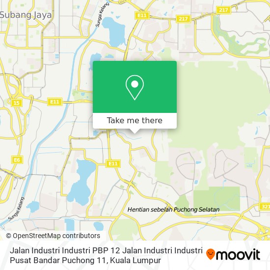 Peta Jalan Industri Industri PBP 12 Jalan Industri Industri Pusat Bandar Puchong 11
