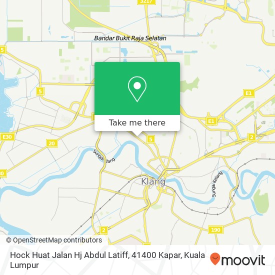 Hock Huat Jalan Hj Abdul Latiff, 41400 Kapar map