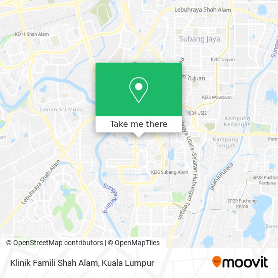 Klinik Famili Shah Alam map