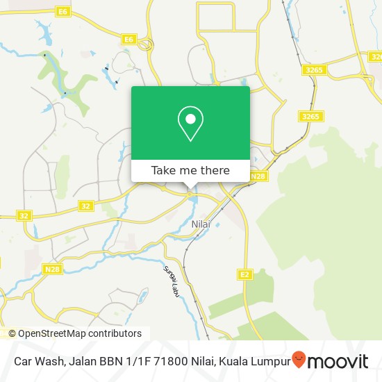 Car Wash, Jalan BBN 1 / 1F 71800 Nilai map