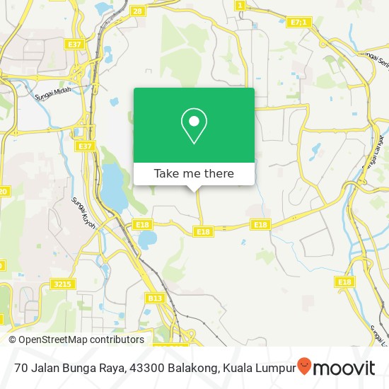 70 Jalan Bunga Raya, 43300 Balakong map