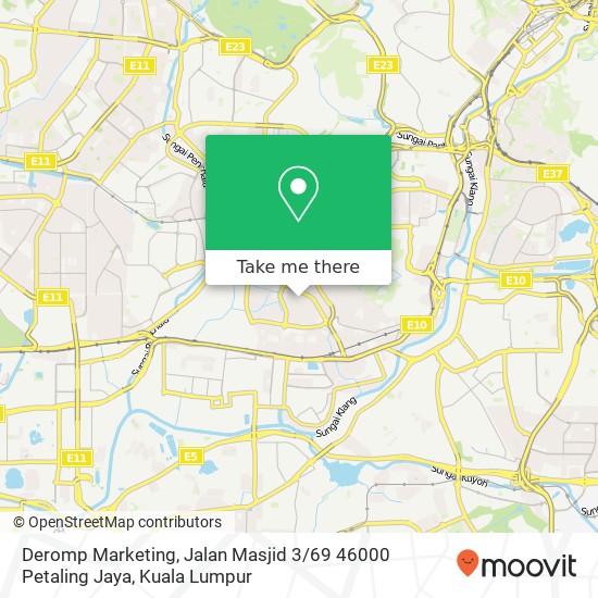 Deromp Marketing, Jalan Masjid 3 / 69 46000 Petaling Jaya map