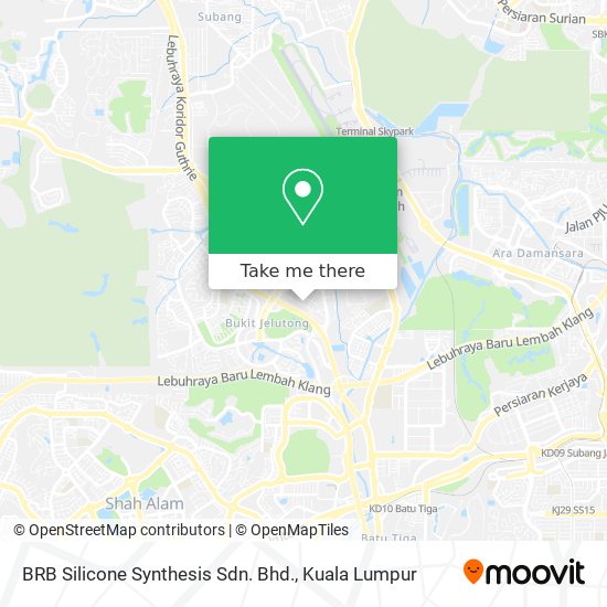 BRB Silicone Synthesis Sdn. Bhd. map