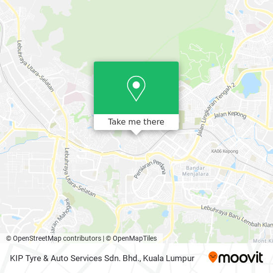 Peta KIP Tyre & Auto Services Sdn. Bhd.