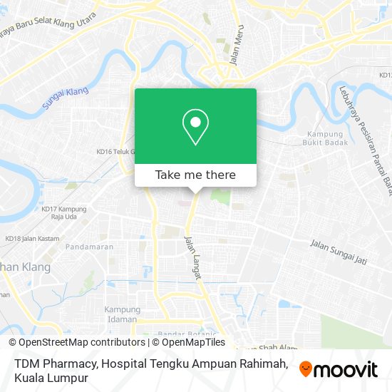 TDM Pharmacy, Hospital Tengku Ampuan Rahimah map