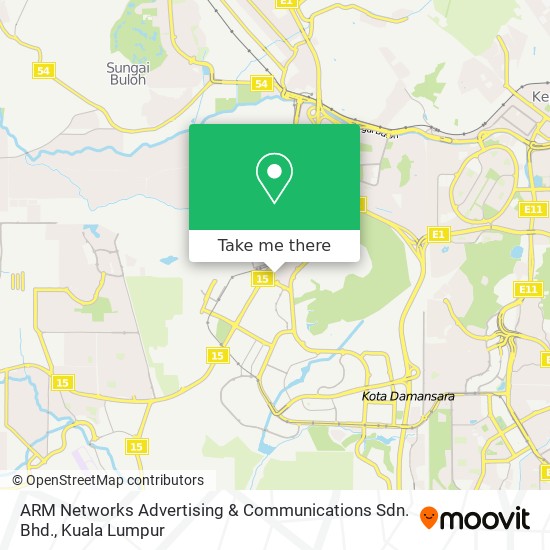 ARM Networks Advertising & Communications Sdn. Bhd. map