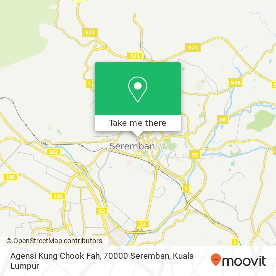 Agensi Kung Chook Fah, 70000 Seremban map