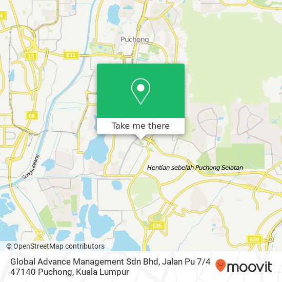 Global Advance Management Sdn Bhd, Jalan Pu 7 / 4 47140 Puchong map