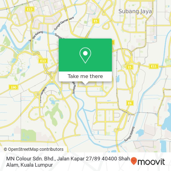 MN Colour Sdn. Bhd., Jalan Kapar 27 / 89 40400 Shah Alam map