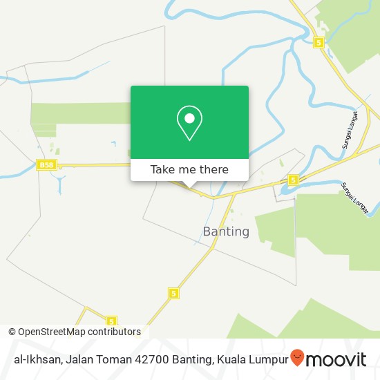 al-Ikhsan, Jalan Toman 42700 Banting map