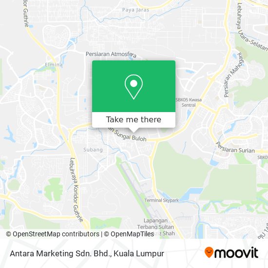 Antara Marketing Sdn. Bhd. map