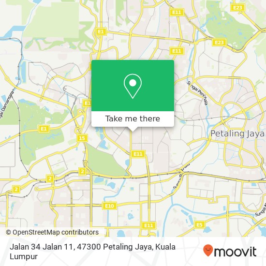 Jalan 34 Jalan 11, 47300 Petaling Jaya map