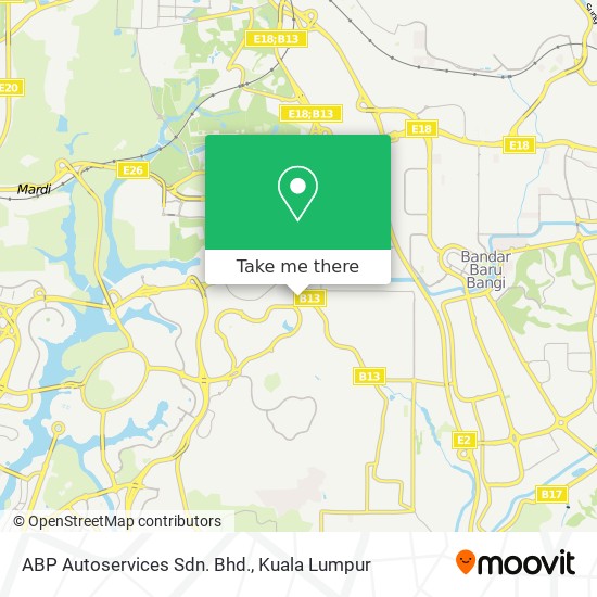 ABP Autoservices Sdn. Bhd. map