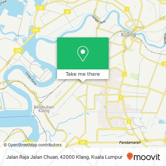 Peta Jalan Raja Jalan Chuan, 42000 Klang