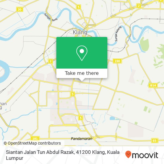 Peta Siantan Jalan Tun Abdul Razak, 41200 Klang
