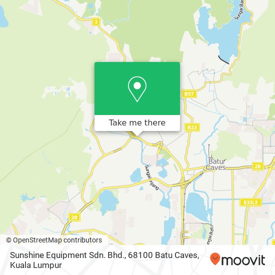 Peta Sunshine Equipment Sdn. Bhd., 68100 Batu Caves