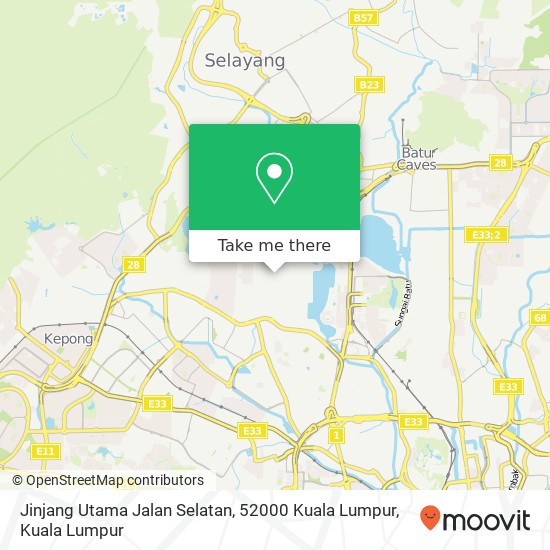 Peta Jinjang Utama Jalan Selatan, 52000 Kuala Lumpur