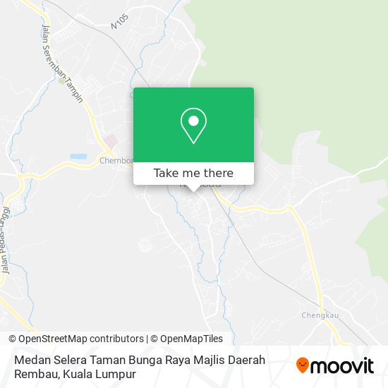 Peta Medan Selera Taman Bunga Raya Majlis Daerah Rembau