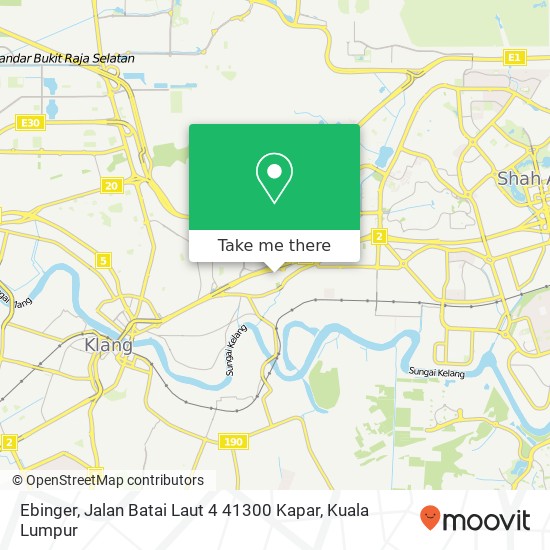 Ebinger, Jalan Batai Laut 4 41300 Kapar map