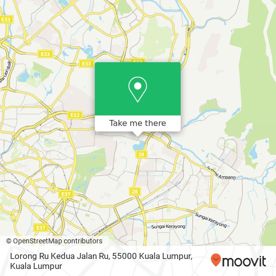 Lorong Ru Kedua Jalan Ru, 55000 Kuala Lumpur map