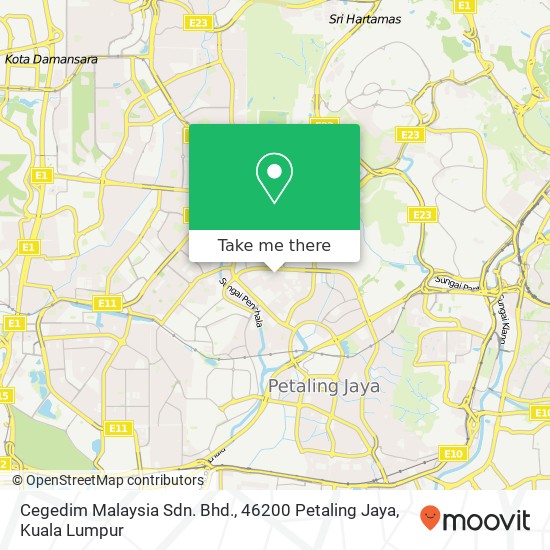 Cegedim Malaysia Sdn. Bhd., 46200 Petaling Jaya map