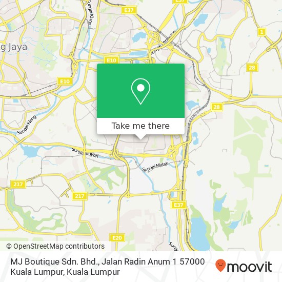 MJ Boutique Sdn. Bhd., Jalan Radin Anum 1 57000 Kuala Lumpur map