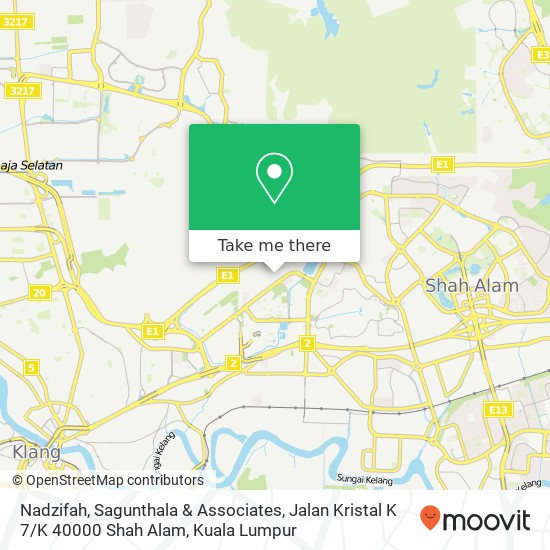 Nadzifah, Sagunthala & Associates, Jalan Kristal K 7 / K 40000 Shah Alam map