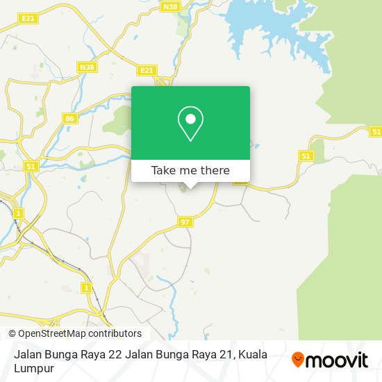 Jalan Bunga Raya 22 Jalan Bunga Raya 21 map