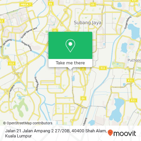 Peta Jalan 21 Jalan Ampang 2 27 / 20B, 40400 Shah Alam