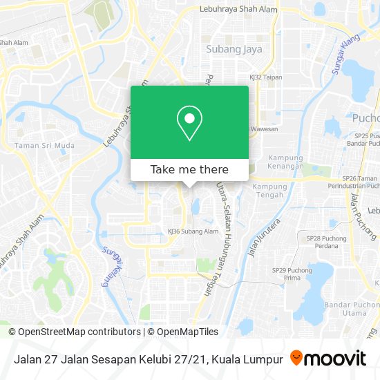 Peta Jalan 27 Jalan Sesapan Kelubi 27 / 21