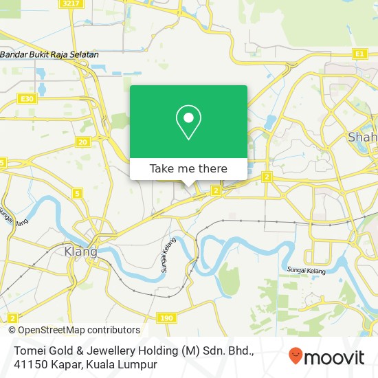 Tomei Gold & Jewellery Holding (M) Sdn. Bhd., 41150 Kapar map