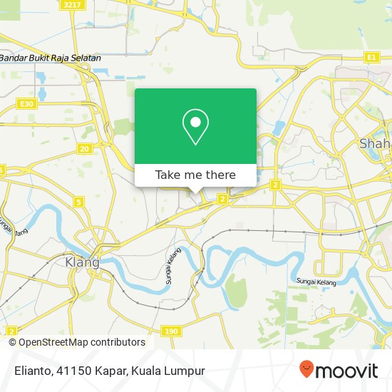 Elianto, 41150 Kapar map