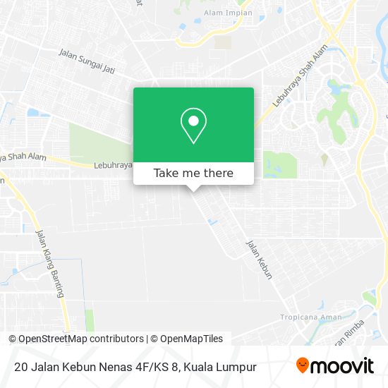 20 Jalan Kebun Nenas 4F/KS 8 map