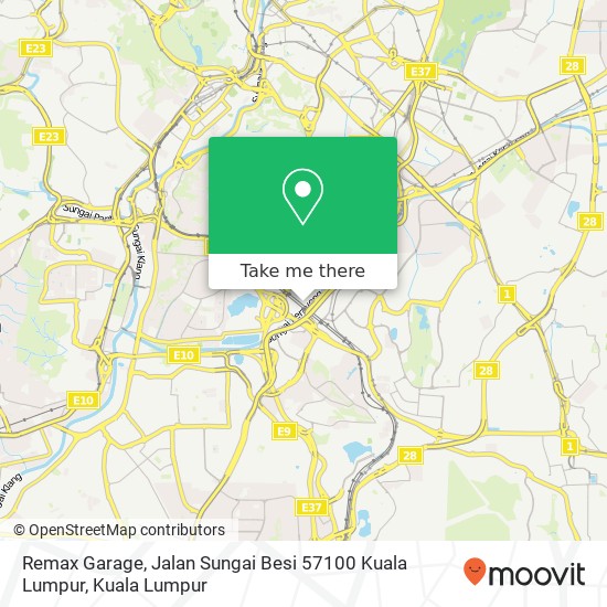 Remax Garage, Jalan Sungai Besi 57100 Kuala Lumpur map